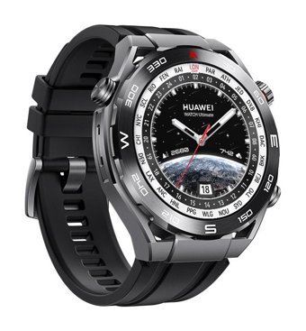 Huawei Watch Ultimate Design Su Geçirmez 49.4 mm Titanyum Kordon Daire Unisex Akıllı Saat Siyah