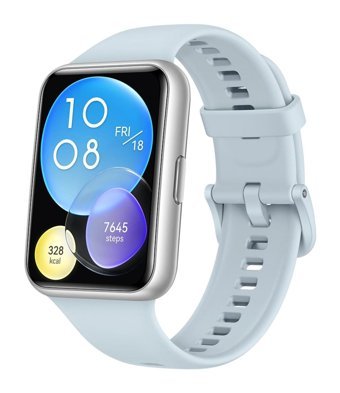 Huawei Watch Fit 2 Tansiyon Ölçen Kulaklıklı Erkek Kare 25 mm Mavi Silikon Akıllı Saat