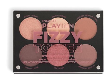 Inglot Fizzy Toffee Toz Simli Işıltılı-Mat Işıltılı-Mat Far Paleti