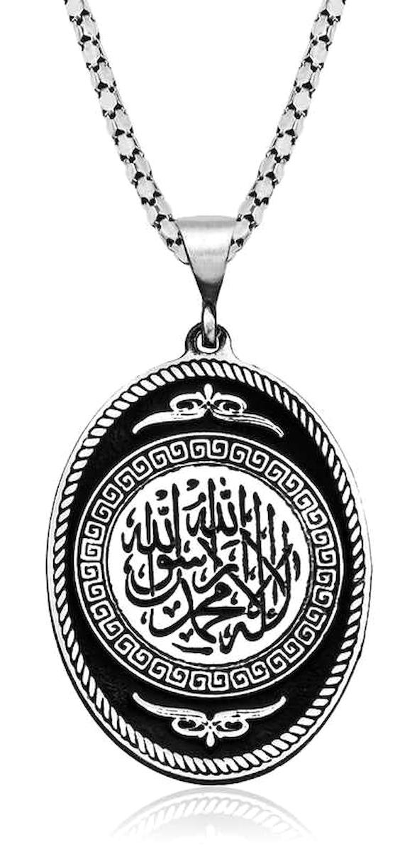Gumush Oval Taşsız Düz Zincir Kadın Gümüş Kolye 45 cm