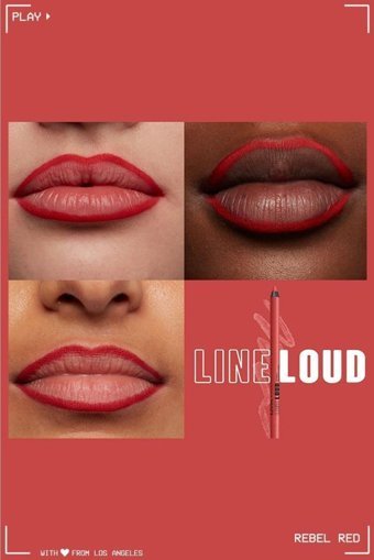 Nyx Professional Makeup Line Loud No:11 Rebel Red İnce Mat Dudak Kalemi Pembe