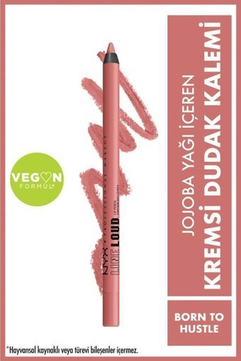 Nyx Professional Makeup Line Loud No:04 Born To Hustle İnce Mat Dudak Kalemi Pembe