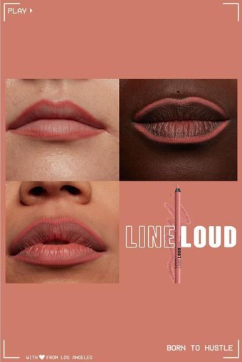 Nyx Professional Makeup Line Loud No:04 Born To Hustle İnce Mat Dudak Kalemi Pembe