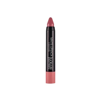 Lollis Crayon No:001 Kalın Mat Dudak Kalemi Pembe