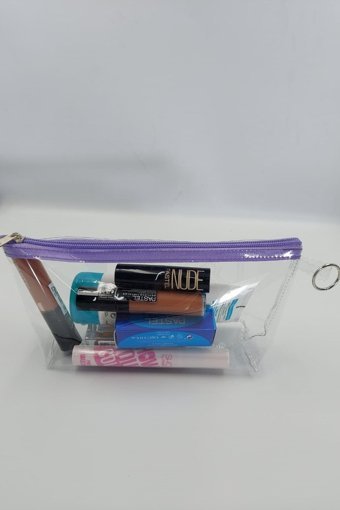 Togin Şeffaf Düz PVC Seyahat Makyaj Çantası