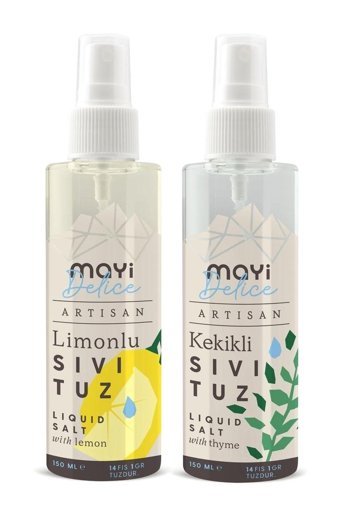 Mayi Tuz Delice İyotsuz Sıvı Kaynak Tuzu Şişe 2x150 ml