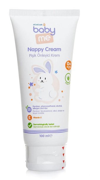 Baby Me Vitaminli Parfümsüz Parabensiz Pişik Kremi 100 ml
