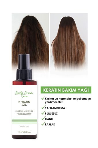 True Bee Yıpranmış Saçlar İçin Keratin Bakım Saç Serumu 100 ml