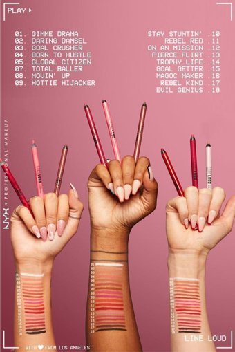 Nyx Professional Makeup Line Loud No:13 Fierce Flirt İnce Mat Dudak Kalemi Gül Kurusu