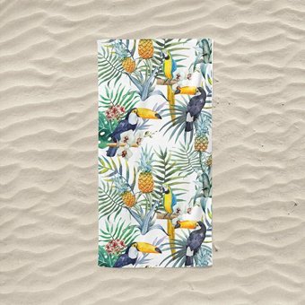 Marte Home Tropicals 2 Plaj Havlusu Çok Renkli