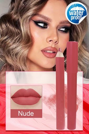 Dahaus Crayon Ultra Xl43E Suya Dayanıklı Kalın Kalıcı Mat Dudak Kalemi Nude