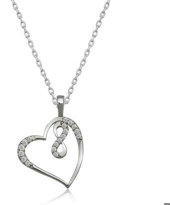 Serra Jewels Yuvarlak Beyaz-Siyah Zirkon Taşlı Kararmayan Forse Zincir Kadın Gümüş Kolye 45 cm