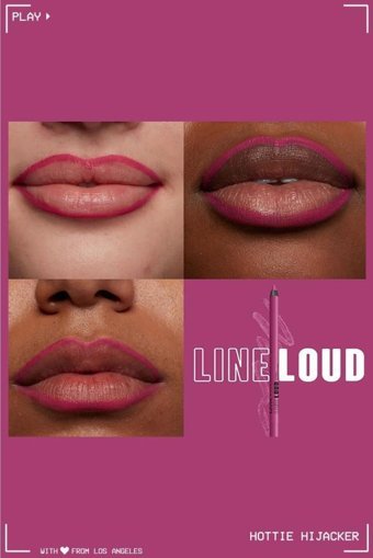 Nyx Professional Makeup Line Loud No:09 Hottie Hijacker İnce Mat Dudak Kalemi Fuşya