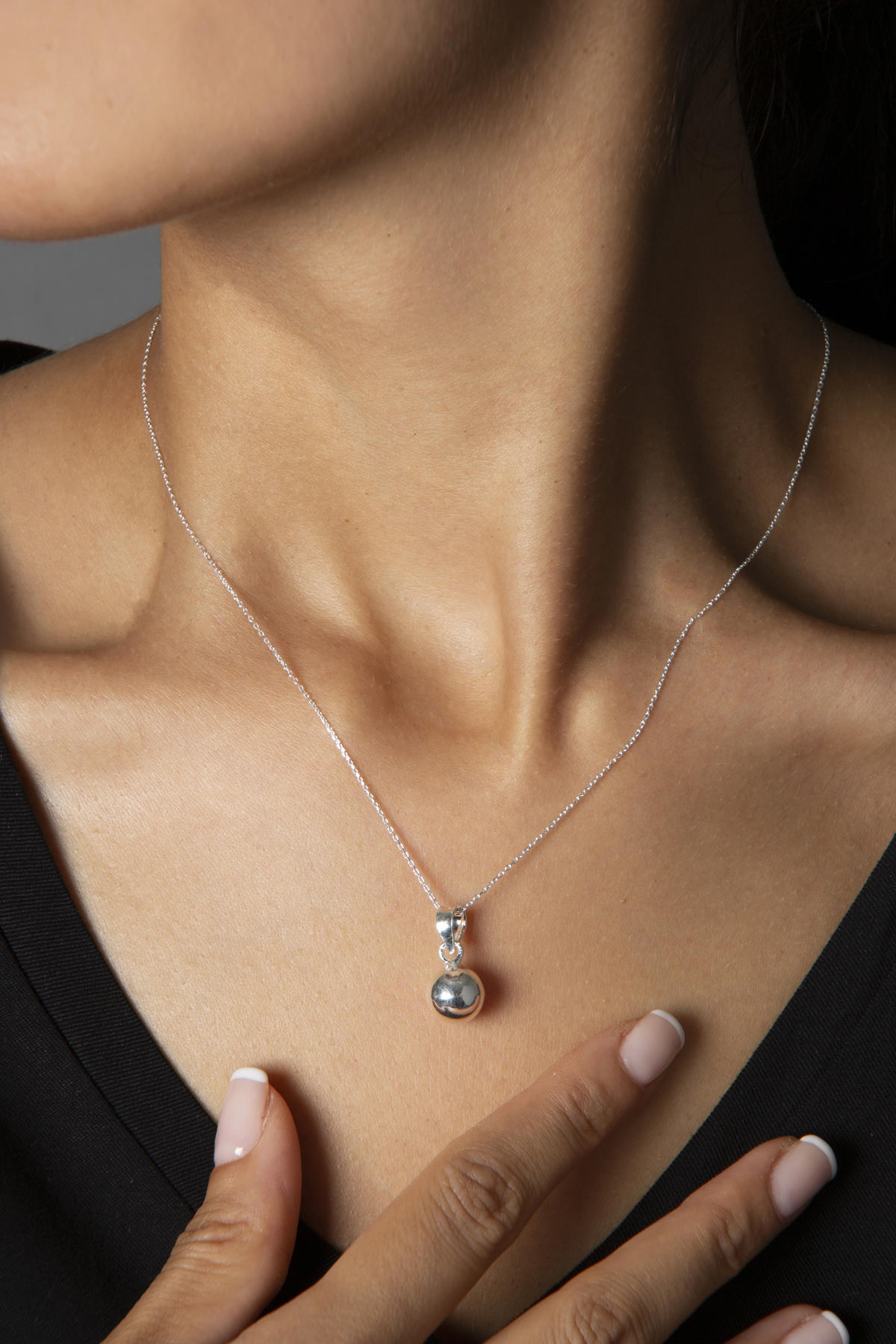 Elika Silver 925 Ayar Kararmayan Düz Zincir Kadın Gümüş Kolye