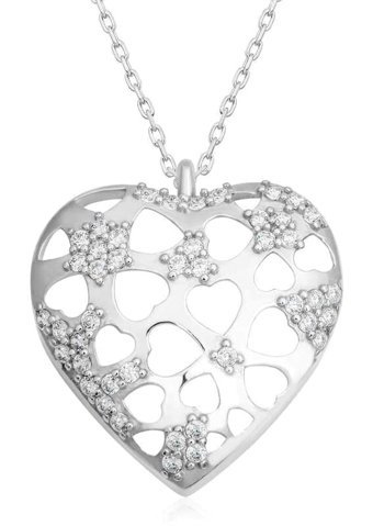 Serra Jewels Beyaz Zirkon Taşlı Kararmayan Plaka Forse Zincir Kadın Gümüş Kolye 45 cm