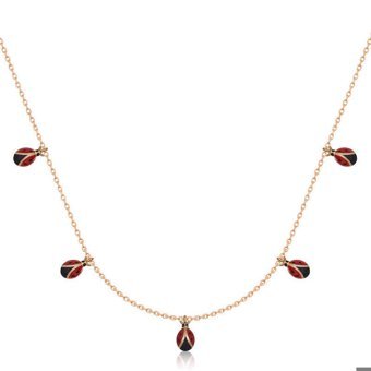Serra Jewels Çok Renkli Kararmayan Otantik Zincir Kadın Gümüş Kolye 45 cm