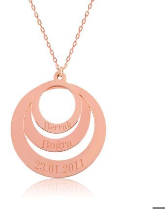 Serra Jewels Kararmayan Geometrik Forse Zincir Kadın Gümüş Kolye 45 cm
