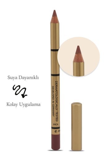 Brooklin No:206 Suya Dayanıklı İnce Kalıcı Mat Dudak Kalemi Kahverengi