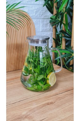 Behila Metal Kapaklı Cam Sürahi 1.8 lt