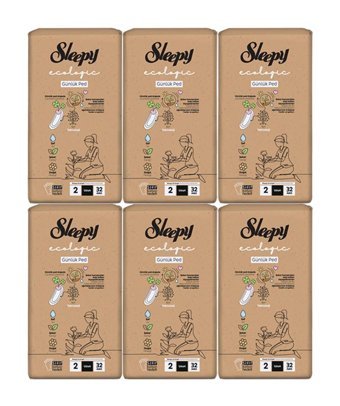 Sleepy Ecologic Premium Plus Organik 32'li Uzun Günlük Ped
