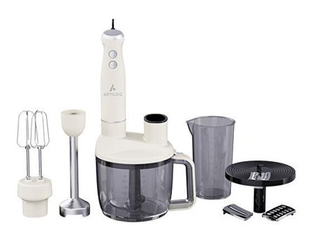 Ar Yıldız Multi Functional Doğrayıcı Rendeli Çırpıcı 1500 W Krem Mutfak Robotu