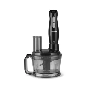 Homend Functionall 2849H Doğrayıcı Rendeli Çırpıcı 1500 W Siyah Mutfak Robotu
