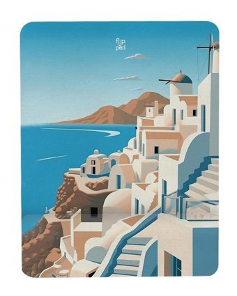 Flipped Santorini Bilek Destekli 20x25 cm S Mousepad Çok Renkli