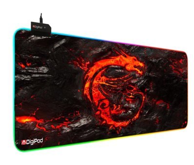 Digipod RGB 70x30 cm XL Gaming Mousepad Çok Renkli