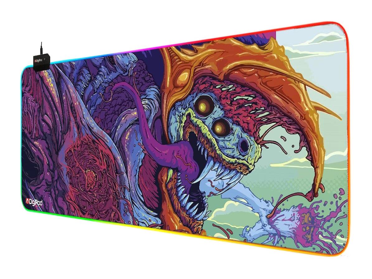 Digipod RGB 70x30 cm XL Gaming Mousepad Çok Renkli