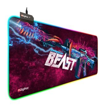 Digipod RGB 90x40 cm XXL Gaming Mousepad Çok Renkli