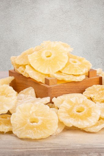 Kurtuluş Kuruyemiş Organik Şekersiz Çekirdeksiz Ananas 500 gr