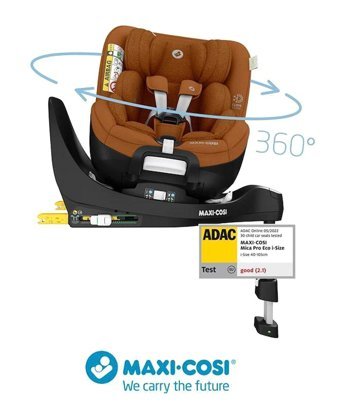 Maxi-Cosi Mica Pro Eco Isofixli 360 Derece Dönen 0-10 kg Yatabilen Sürüş Yönü-Sürüş Yönü Tersi Oto Koltuğu Kahverengi