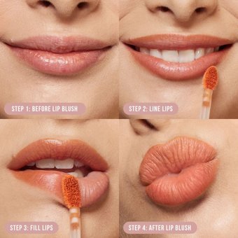 Huda Beauty Lip Blush Creamy Lip & Cheek Stain Coral Kiss Nemlendiricili Kremsi Likit Ruj 6 ml