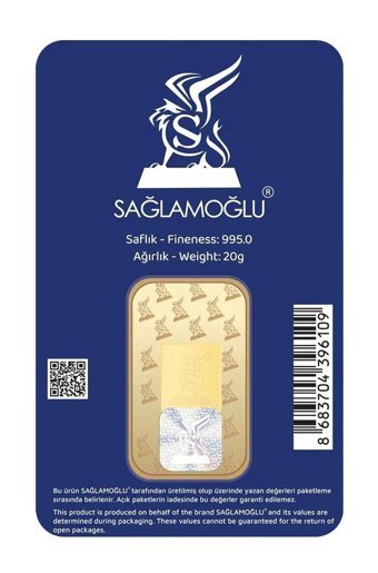 Sağlamoğlu 24 Ayar 20 gr Gram Altın