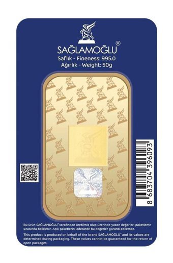 Sağlamoğlu 24 Ayar 50 gr Gram Altın