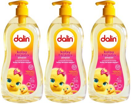 Dalin Bebek Şampuanı 700ML Kolay Tarama Badem Özlü Pompalı (3 Lü Set)