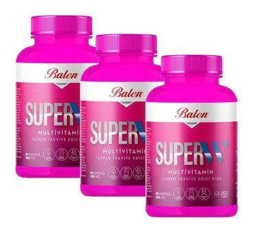Balen Süper-W Yetişkin Vitamin 3x60 Adet Kapsül
