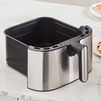 Karaca Gourmet XXXL Airfryer 9 lt Tek Hazneli Led Ekranlı Sıcak Hava Fritözü İnox
