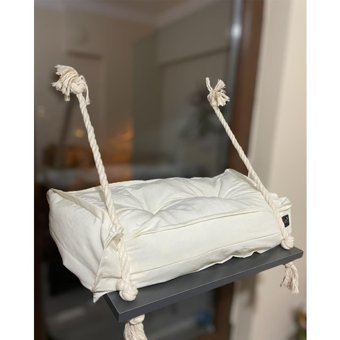 Jaspet Vantuzlu Vantuzlu Tek Fonksiyonlu 35x50 cm Cama Yapışan Kedi Yatağı Siyah