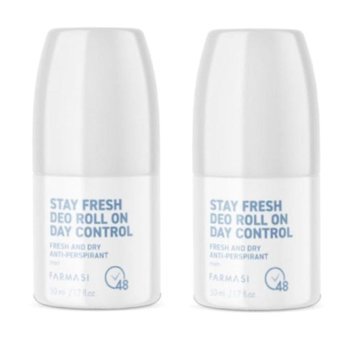 Farmasi Day Control Pudrasız Ter Önleyici Antiperspirant Roll-On Erkek Deodorant 2x50 ml