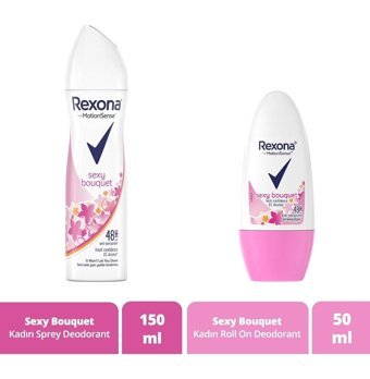 Rexona Sexy Bouquet Pudrasız Ter Önleyici Antiperspirant Sprey Kadın Deodorant 150 ml