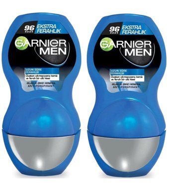 Garnier Ekstra Ferahlık Pudrasız Ter Önleyici Antiperspirant Roll-On Erkek Deodorant 2x50 ml