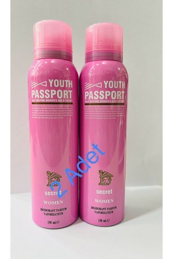Youth Passport Secret Pudrasız Sprey Kadın Deodorant 300 ml