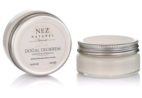 Nez naturel Lavanta Citronella Pudrasız Organik Krem Kadın Deodorant 50 ml