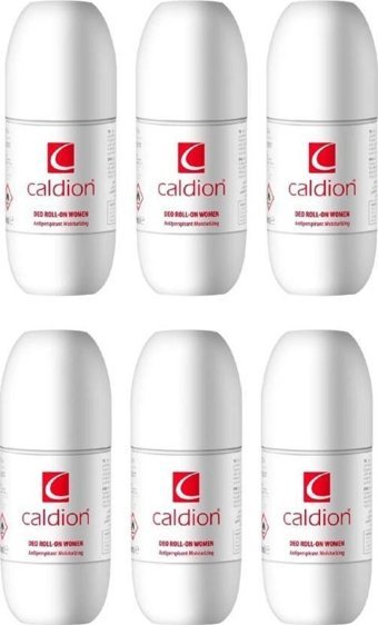 Caldion Pudrasız Ter Önleyici Antiperspirant Roll-On Kadın Deodorant 6x50 ml