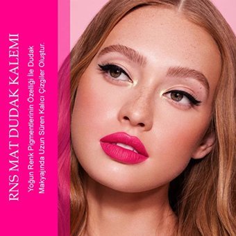 Xolo Rns Xl43A Suya Dayanıklı Kalın Kalıcı Mat Dudak Kalemi Pembe