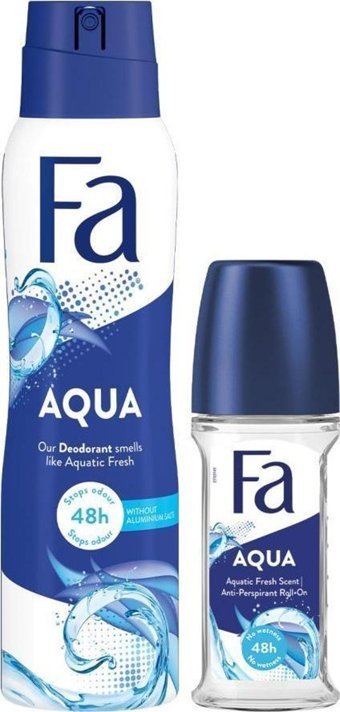 Fa Aqua Pudrasız Ter Önleyici Antiperspirant Roll-On Kadın Deodorant 50 ml