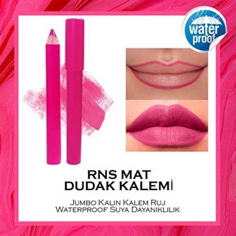 Xolo Rns Xl43A Suya Dayanıklı Kalın Kalıcı Mat Dudak Kalemi Pembe