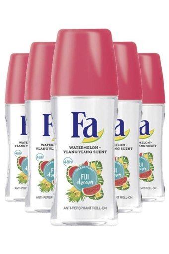 Fa Fiji Dreams Pudrasız Ter Önleyici Antiperspirant Roll-On Kadın Deodorant 5x50 ml
