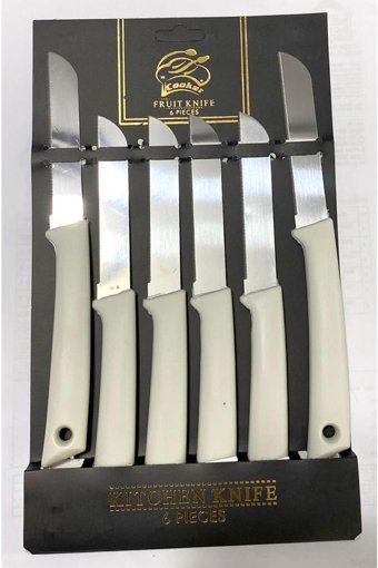Cooker CKR-2959 Çelik Gövdeli 6 Parça Meyve Bıçağı Seti